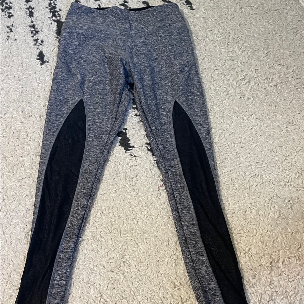 Victorias Secret Pink Gray and Black Mesh Leggings
